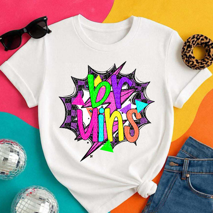 80's Hero Mascots Youth DTF Print