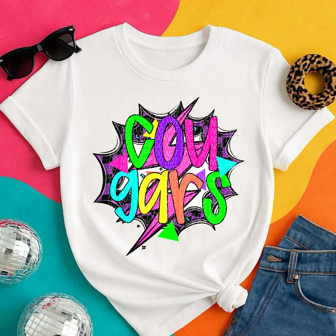 80's Hero Mascots Youth DTF Print