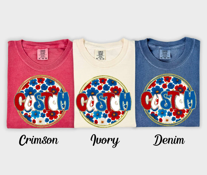 American Floral Custom Design Mockup Fee ONLY - No Prints - No Digitals