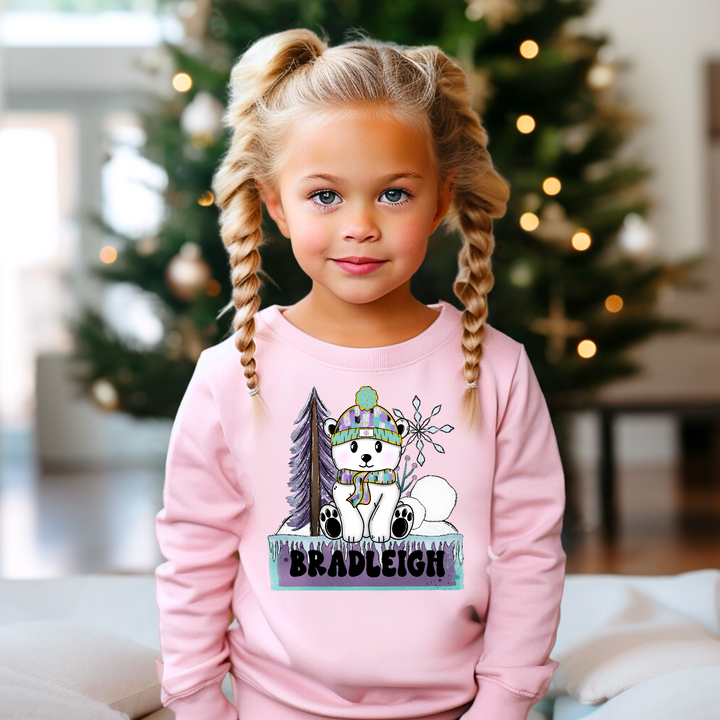 Customized Polar Bear DTF Print