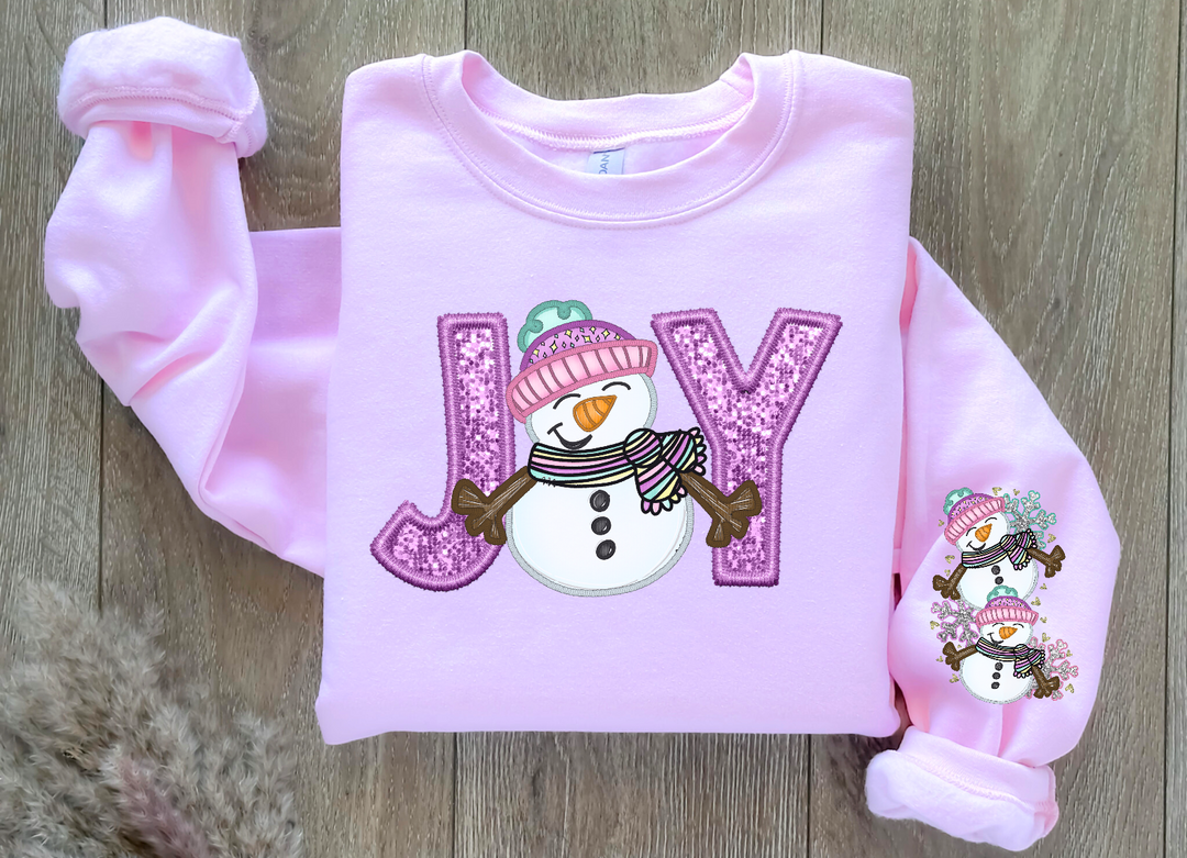 Joy Snowman FRONT DTF Print