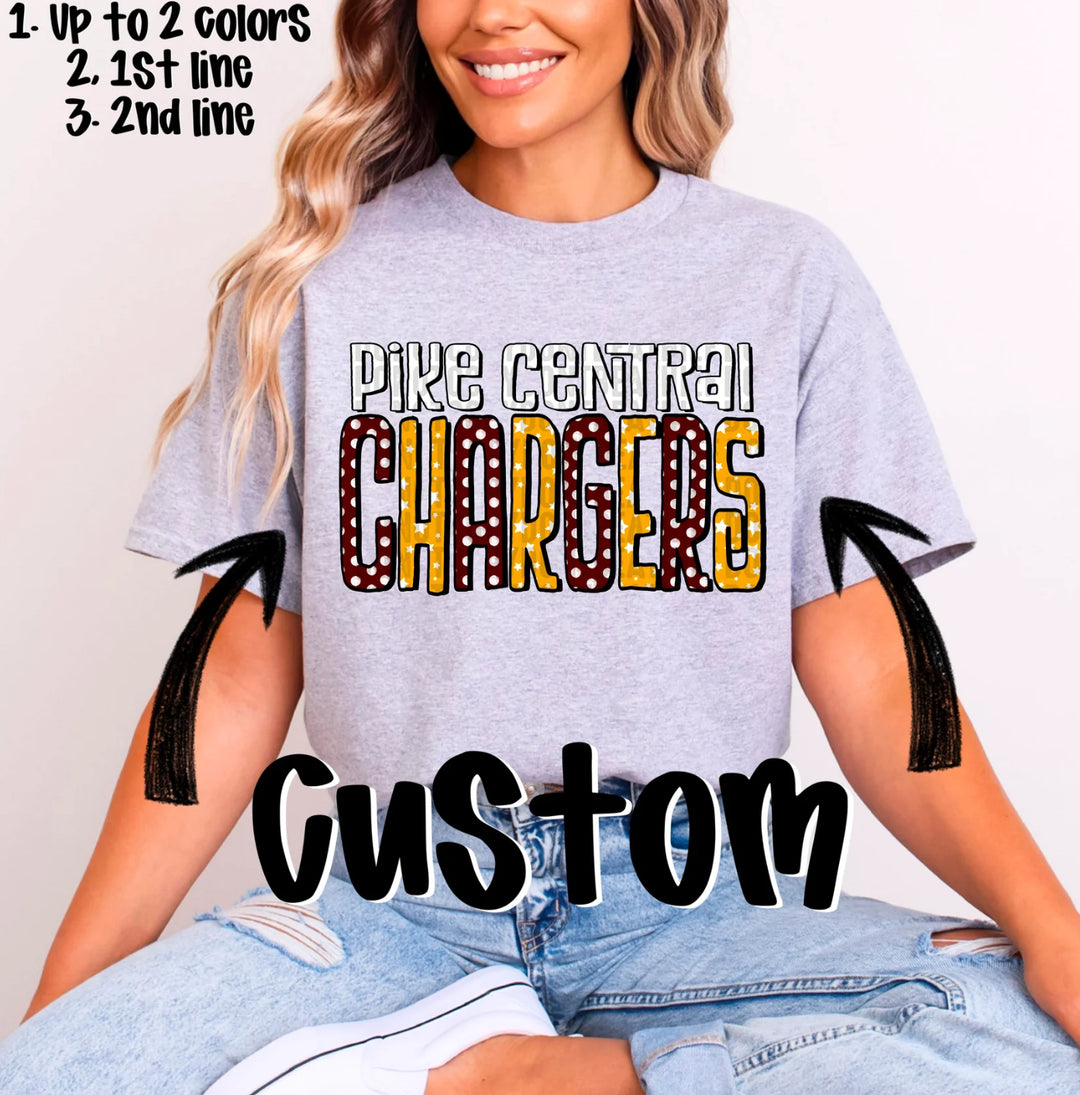 Team Spirit Doodle Custom Design Mockup Fee ONLY - No Prints - No Digitals