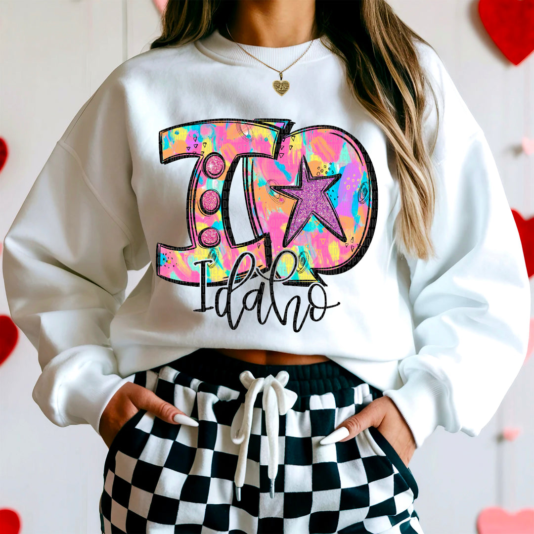 50 States Neon Splashes Collection DTF Print