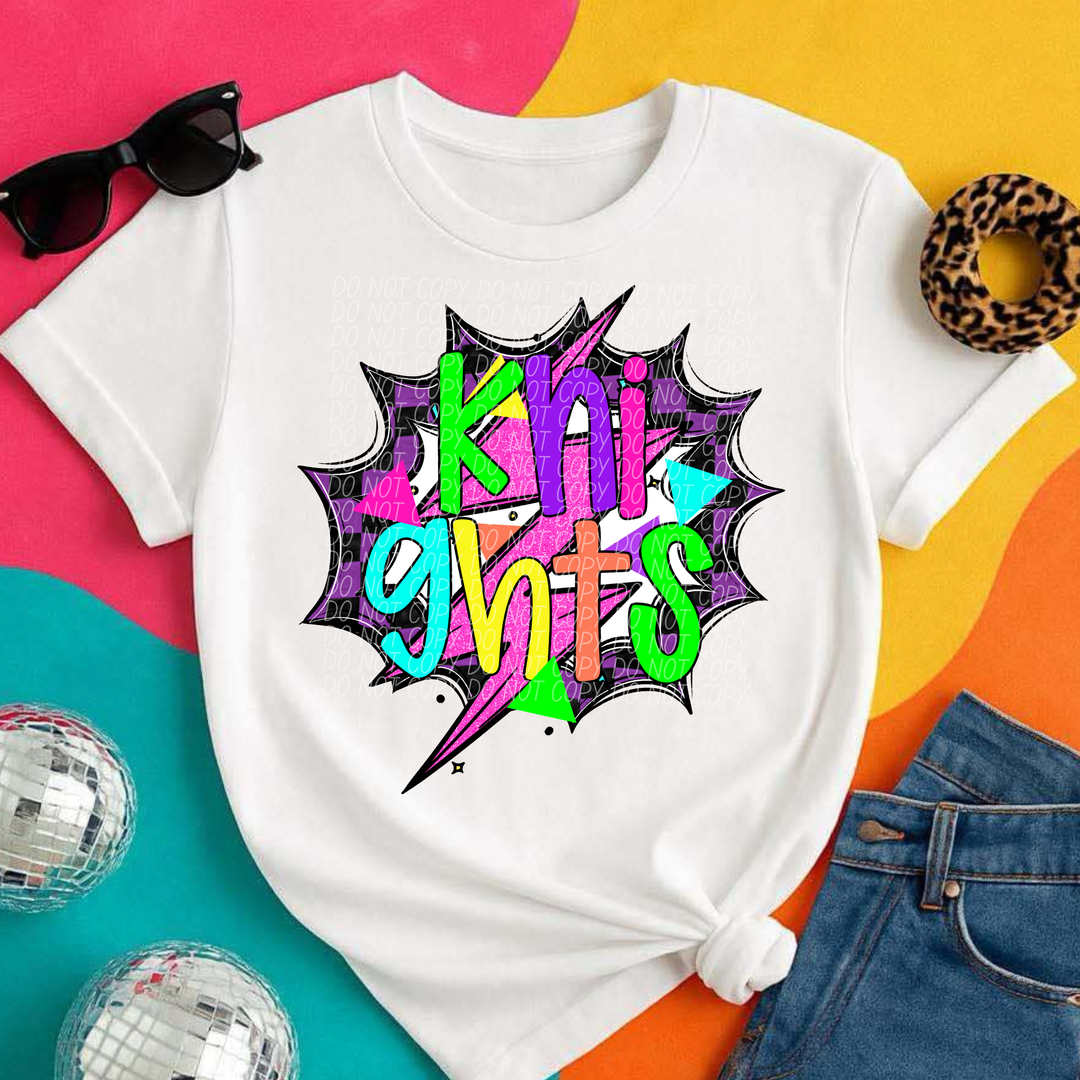 80's Hero Mascots Youth DTF Print