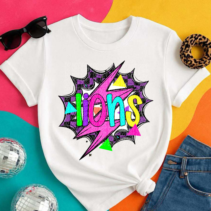 80's Hero Mascots Youth DTF Print