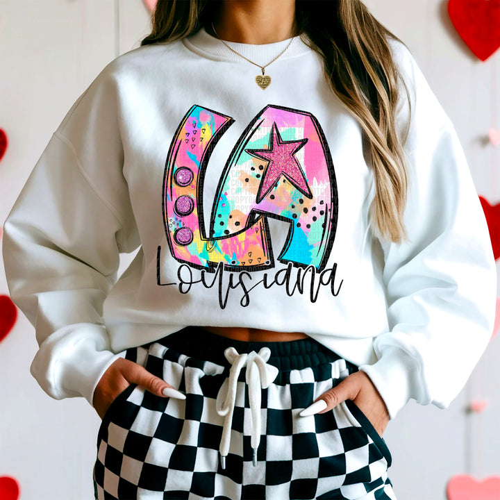 50 States Neon Splashes Collection DTF Print