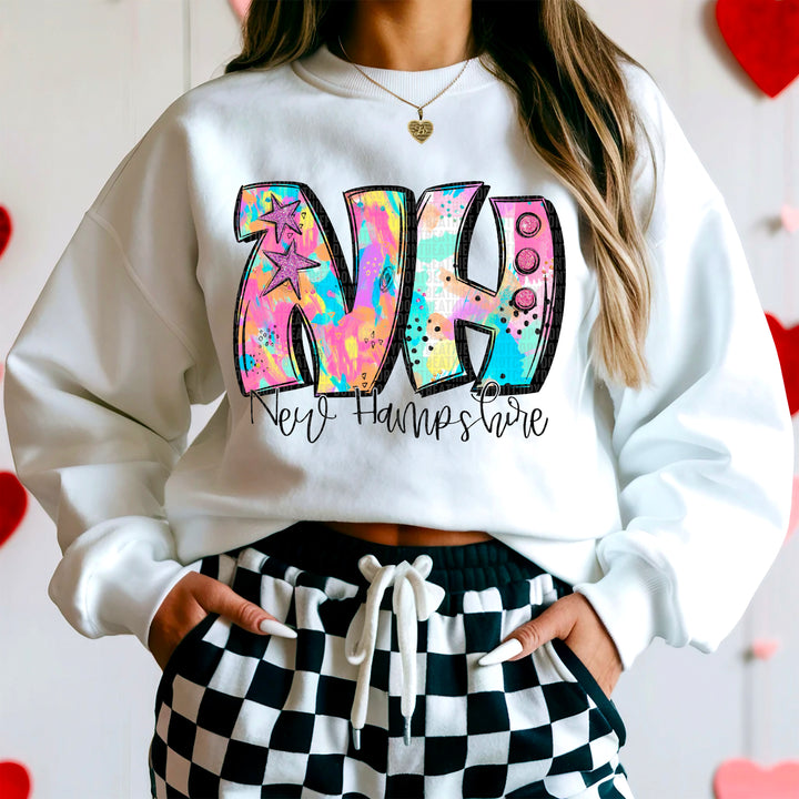 50 States Neon Splashes Collection DTF Print