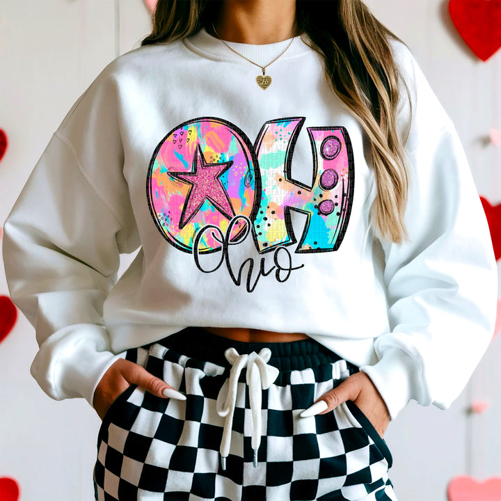 50 States Neon Splashes Collection DTF Print