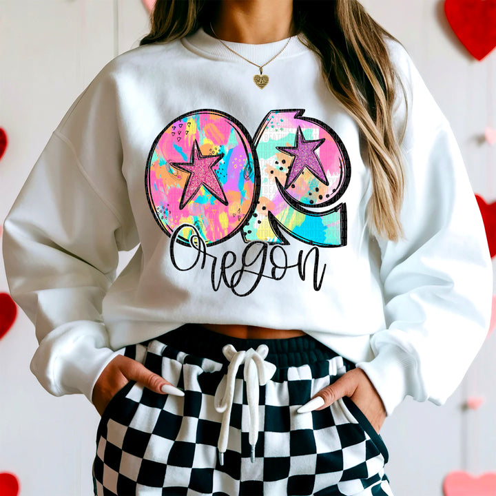 50 States Neon Splashes Collection DTF Print