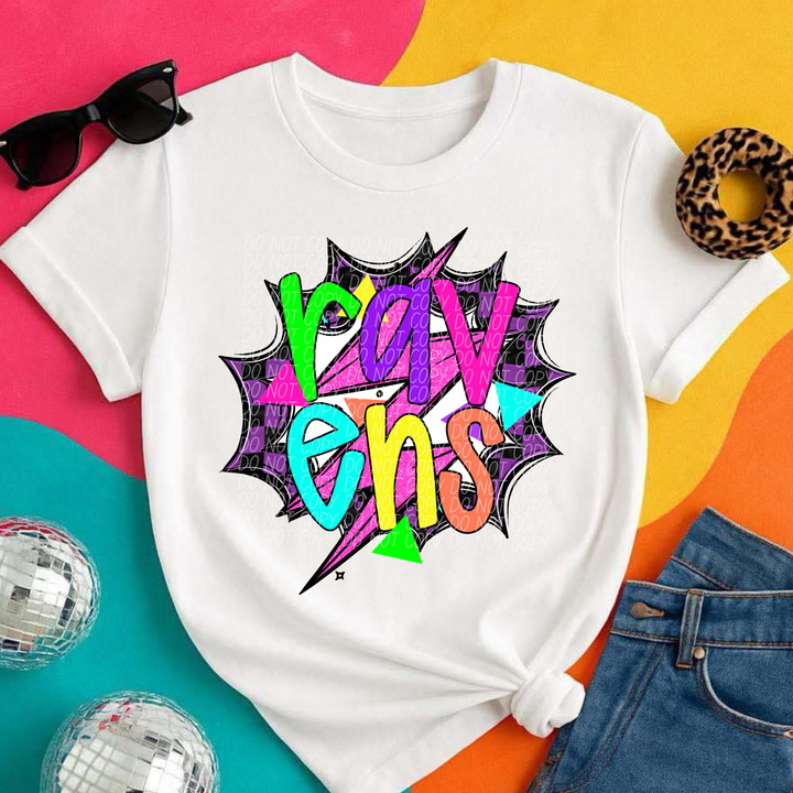 80's Hero Mascots Youth DTF Print