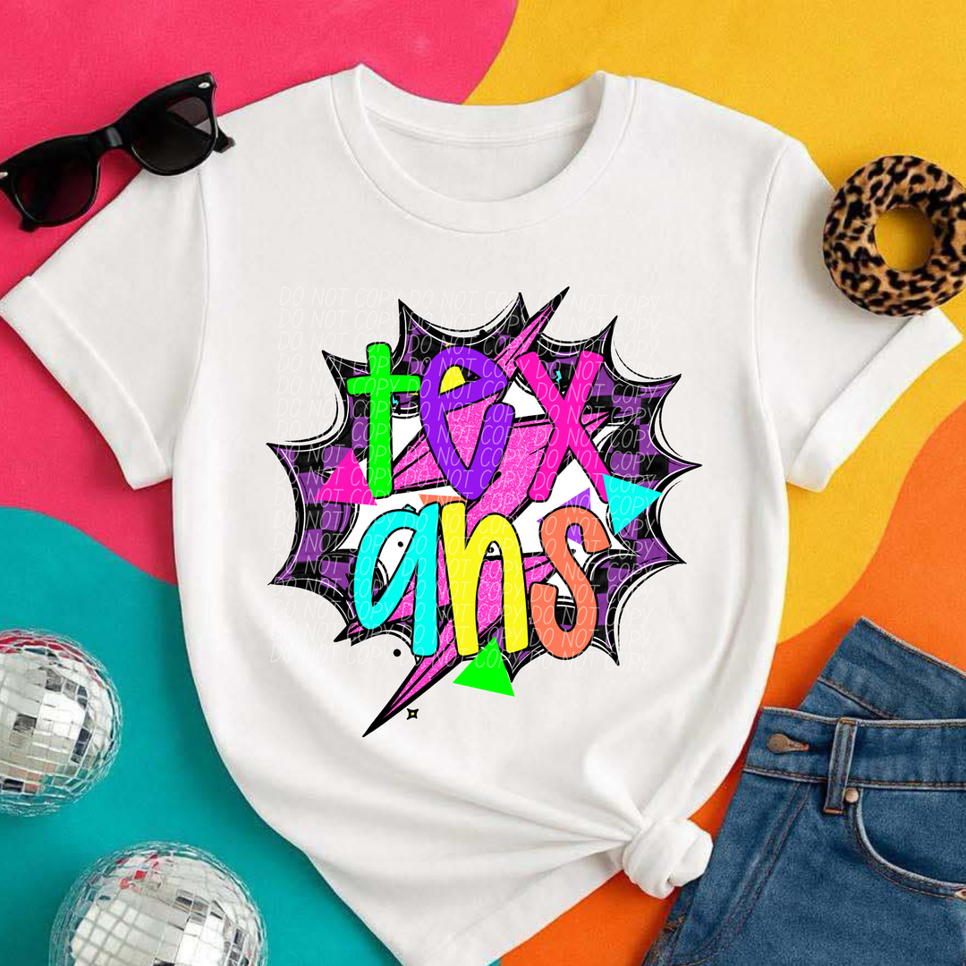 80's Hero Mascots Youth DTF Print