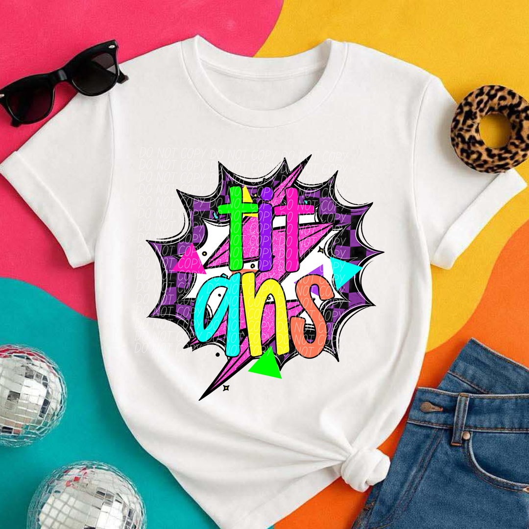 80's Hero Mascots Youth DTF Print