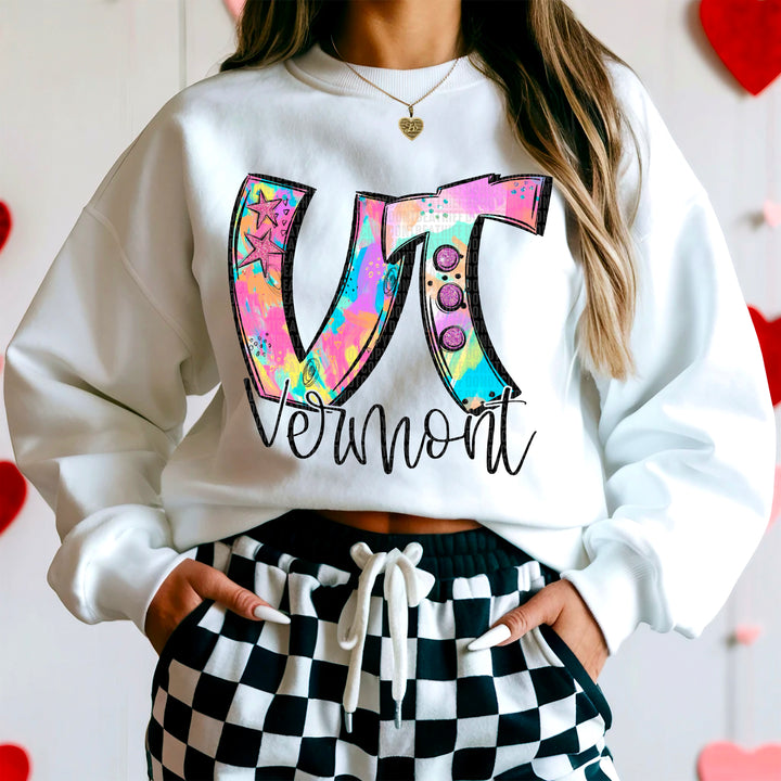 50 States Neon Splashes Collection DTF Print