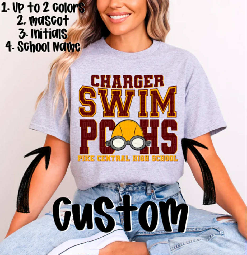 Swim Custom Design Mockup Fee ONLY - No Prints - No Digitals