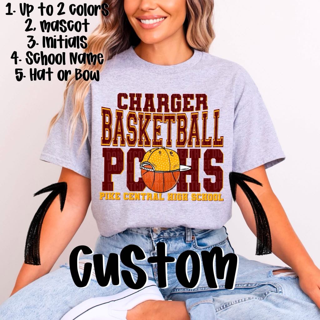 Basketball Custom Design Mockup Fee ONLY - No Prints - No Digitals