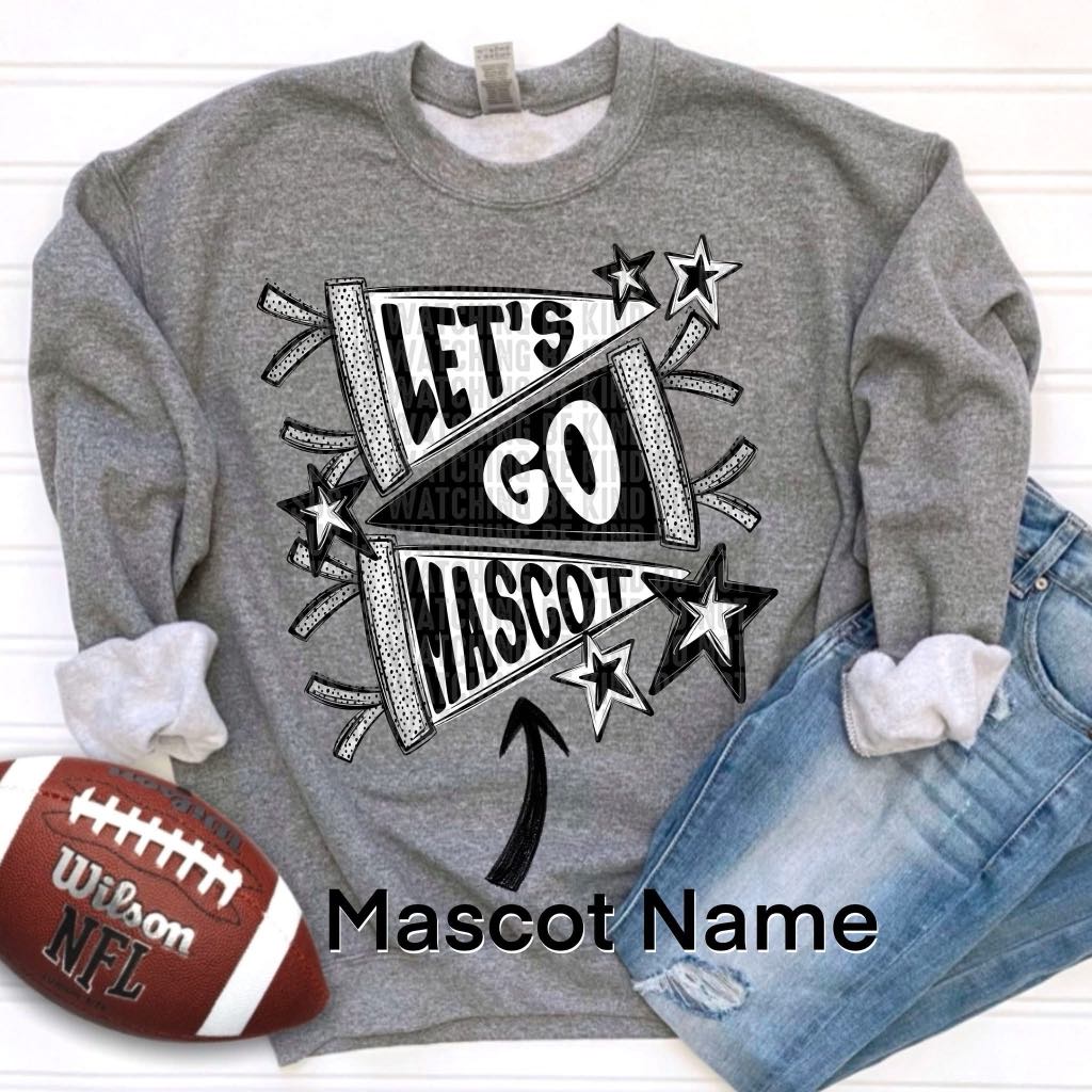 Let’s Go Mascot Custom Design Mockup Fee ONLY - No Prints - No Digitals
