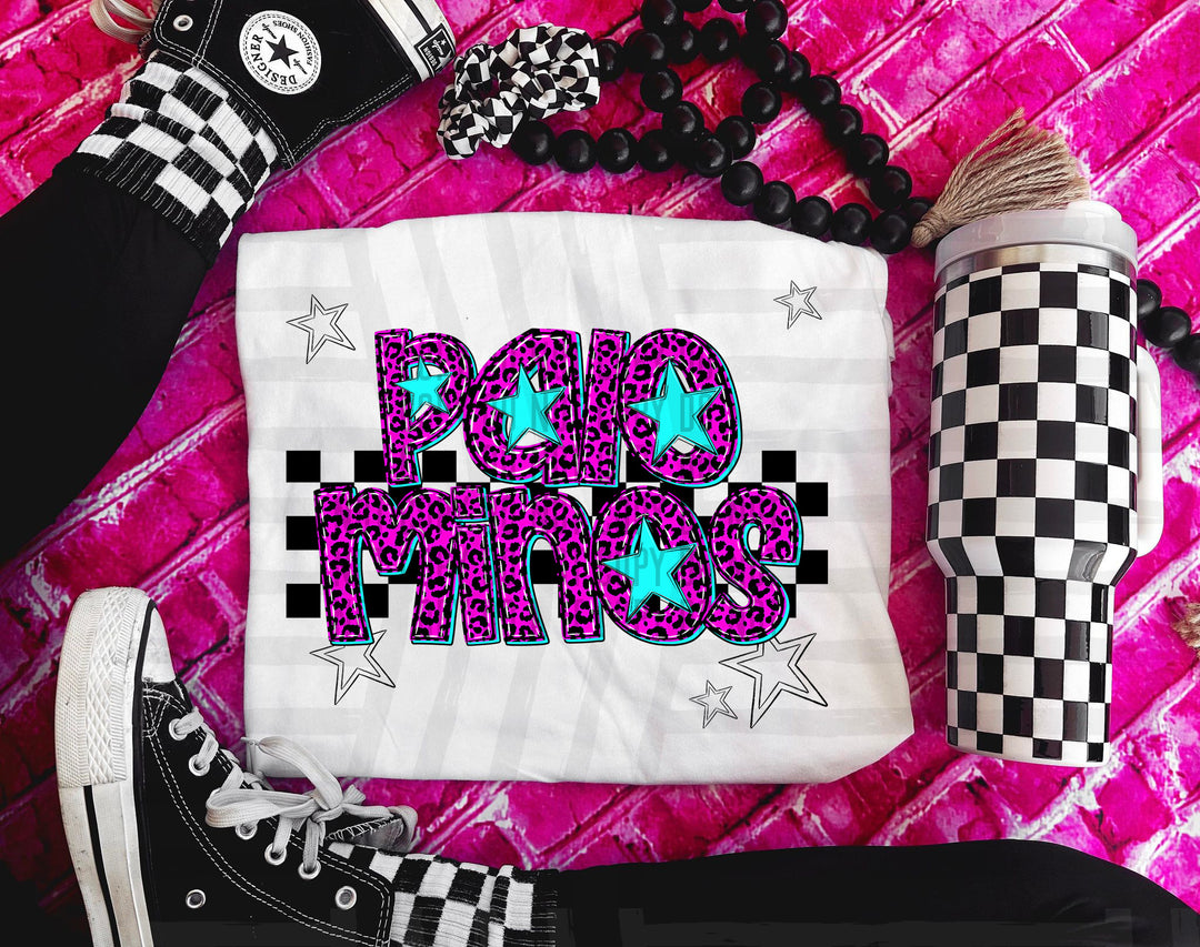 Pink Neon Leopard DTF Print