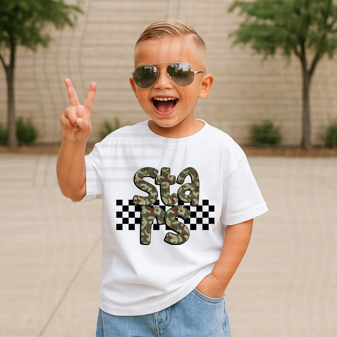 Camo DTF Print