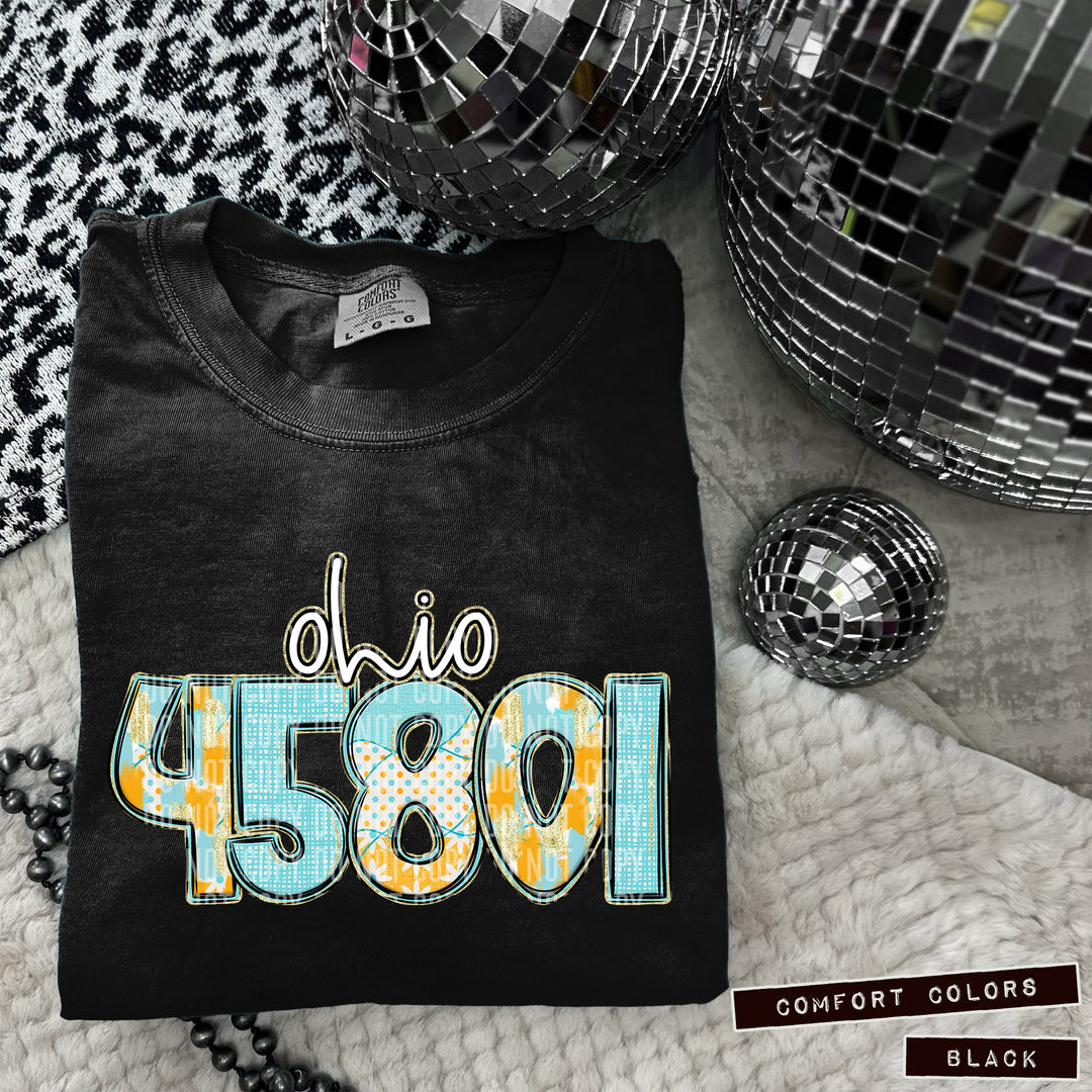 Dotted Daisy Zip Codes No Bows DTF Print