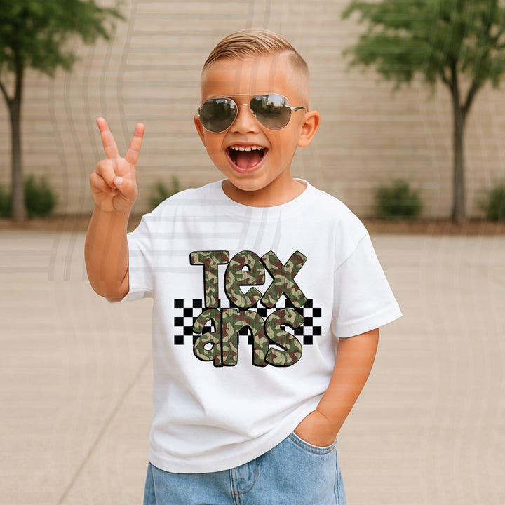 Camo DTF Print