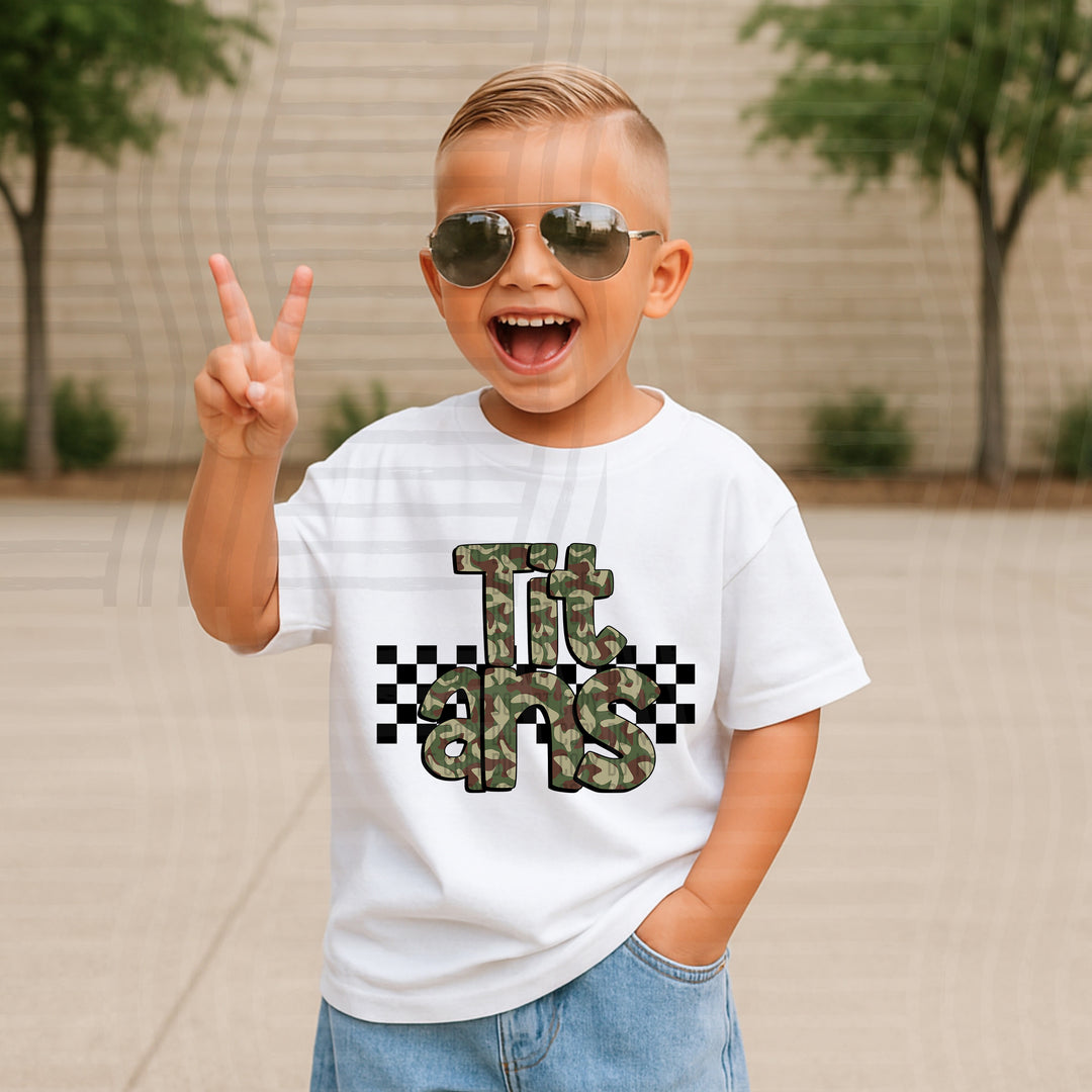 Camo DTF Print