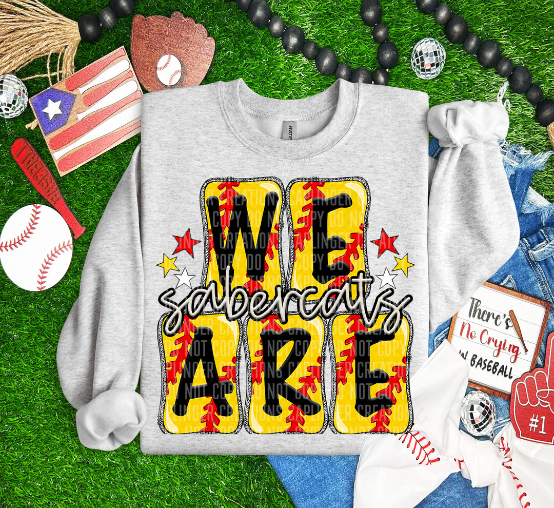Boxy Softball DTF Print