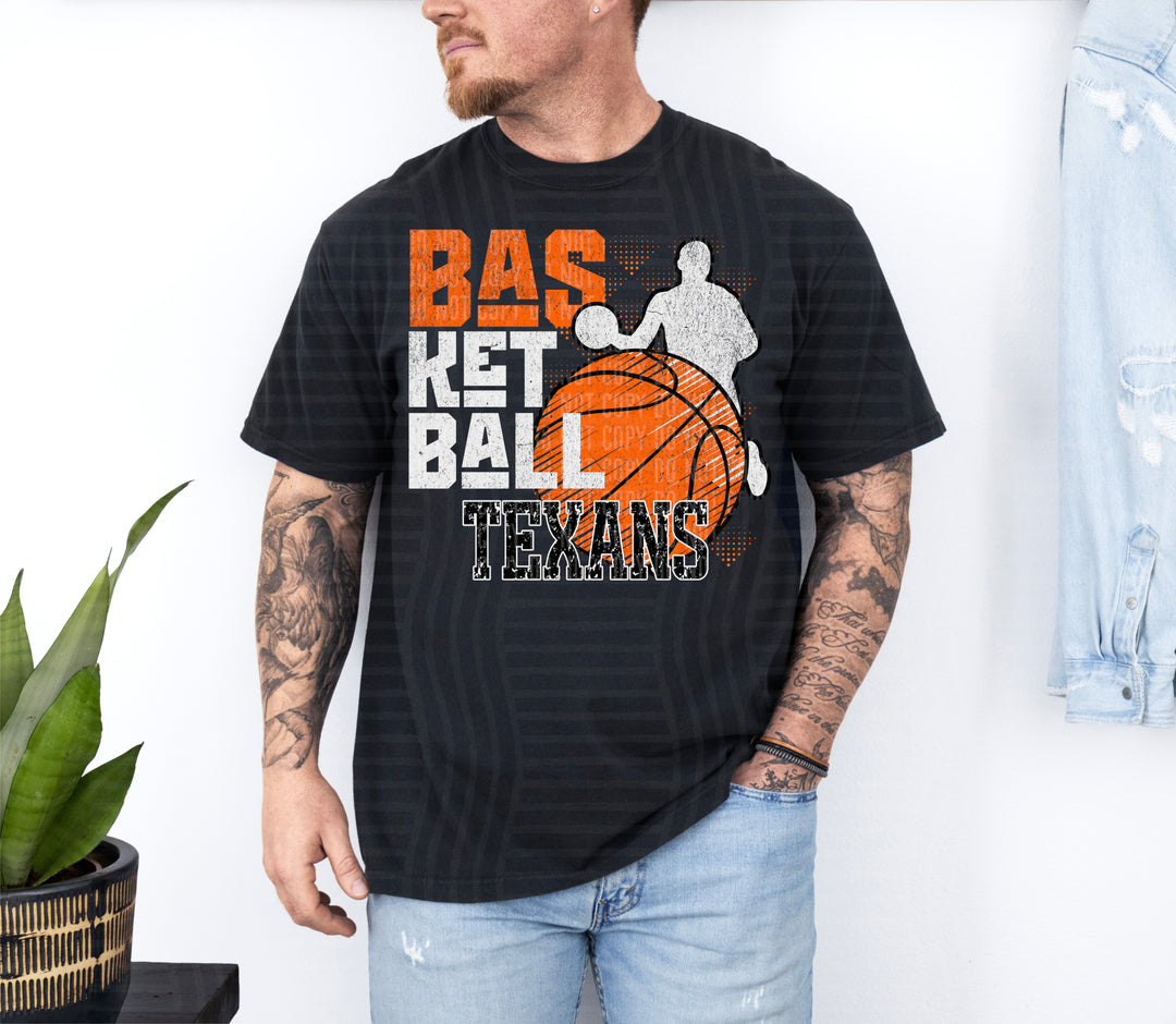 Basketball Grunge DTF Print