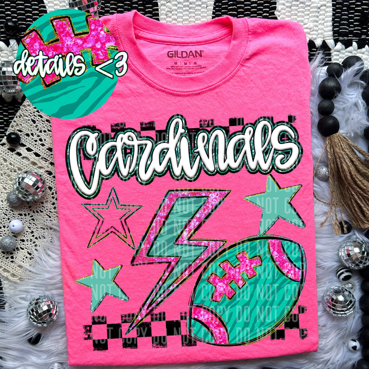 Football Bolt DTF Print