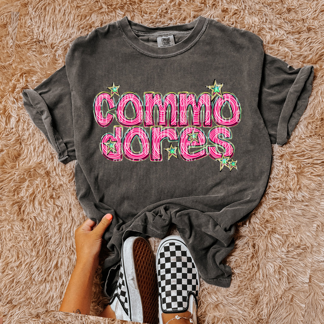 Pink Swirls DTF Print