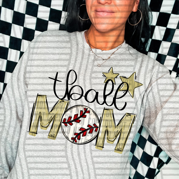 Sports Mom Tball DTF Print