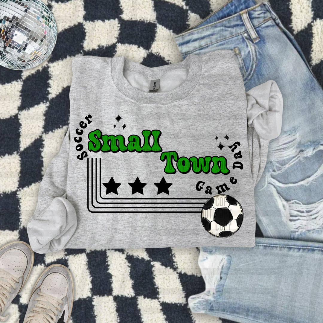 Small Town Soccer DTF Print