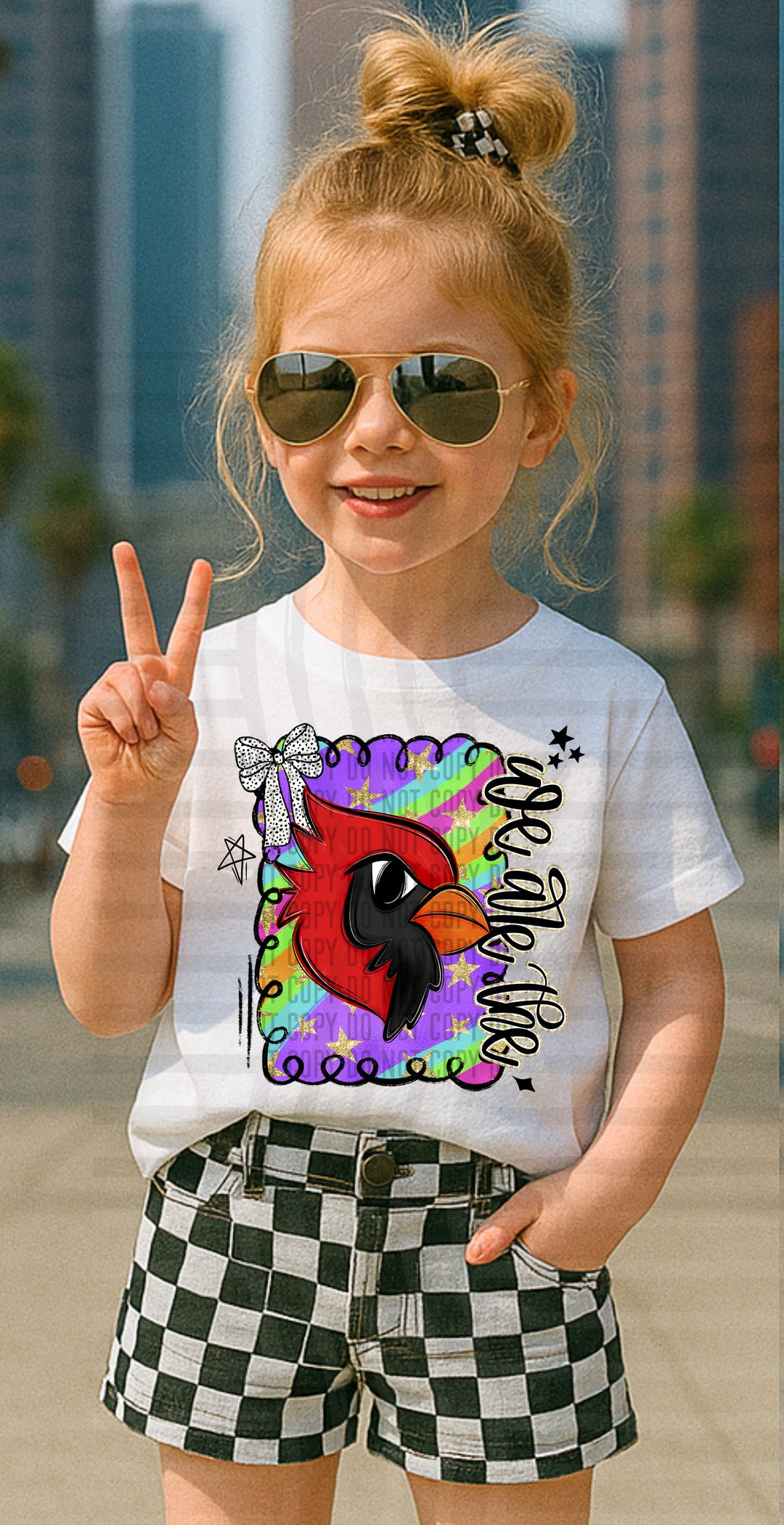 Preppy Swirl Mascot DTF Print