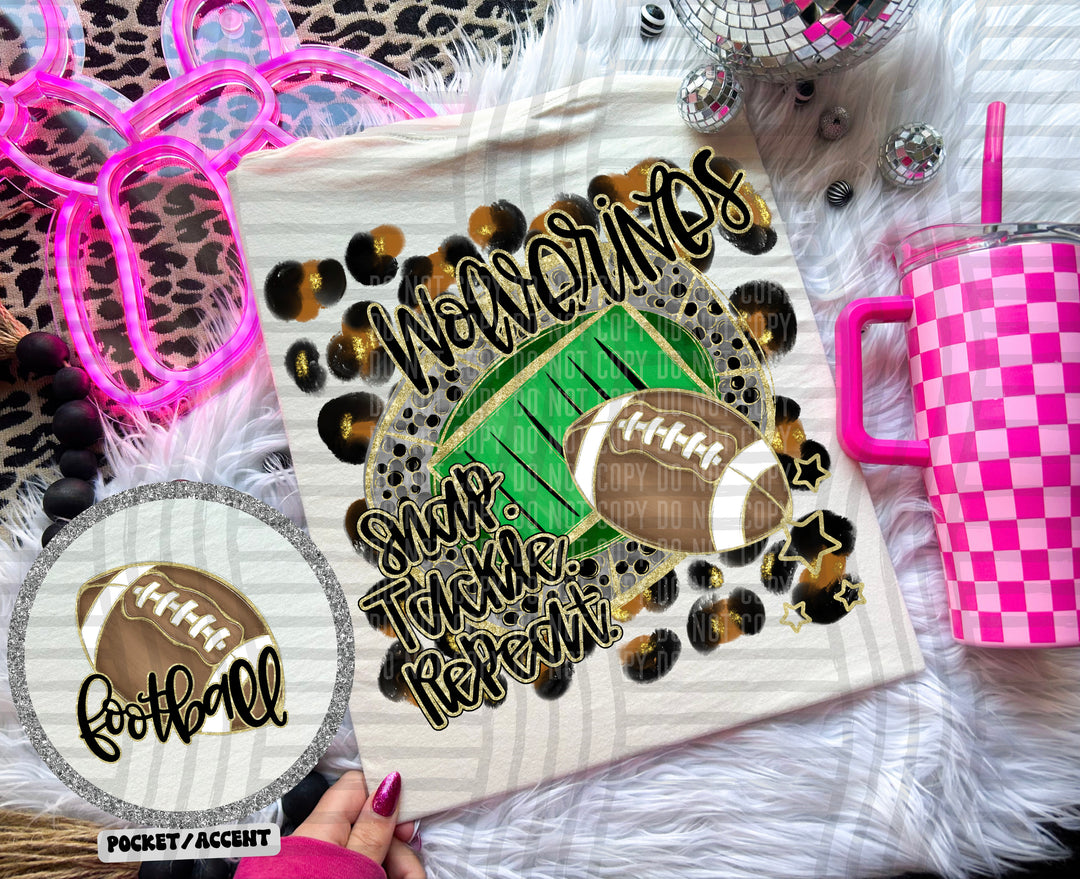 Snap Tackle Repeat DTF Print