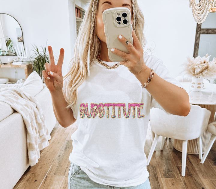 Preppy Leopard Occupations/Names DTF Print