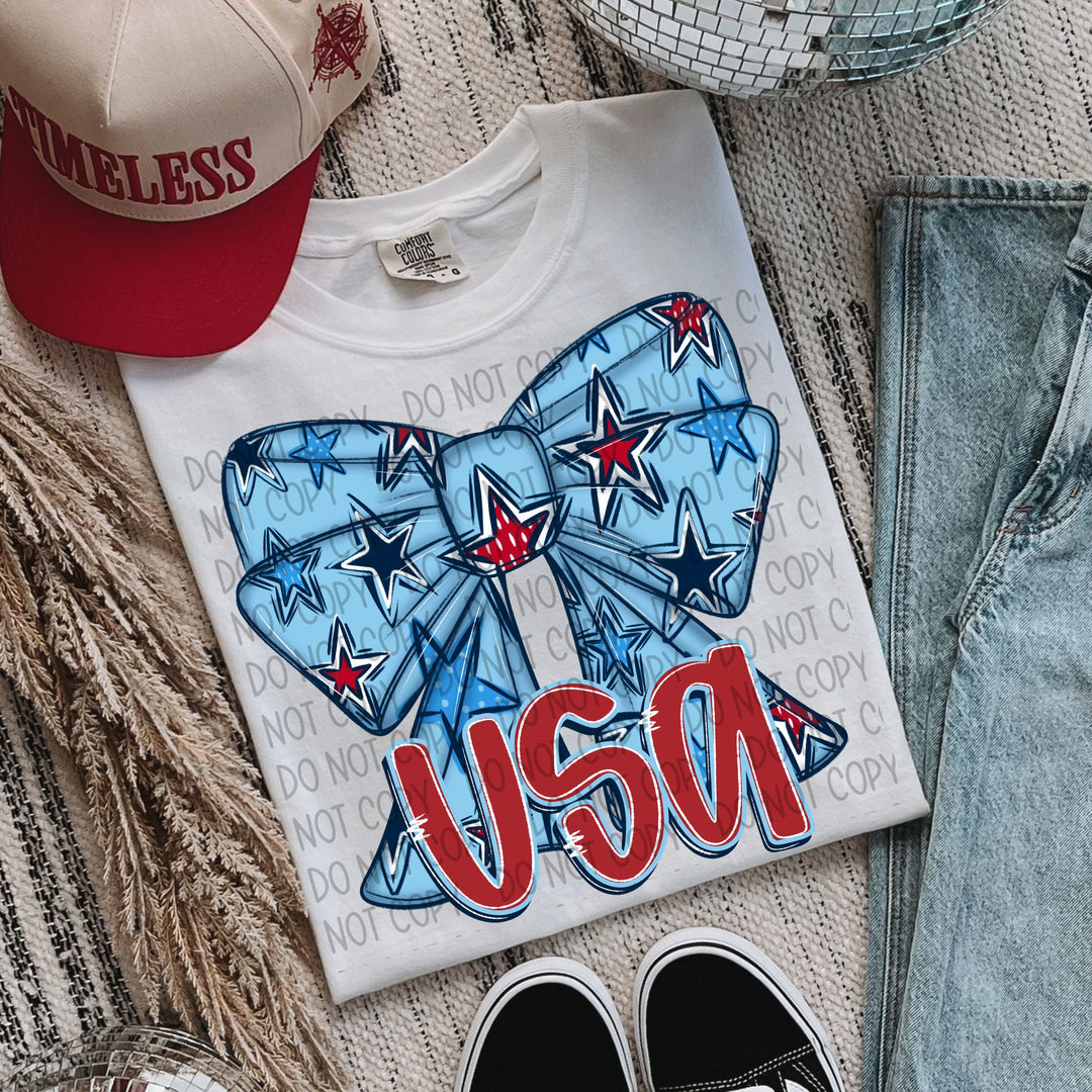 USA Bow DTF Print