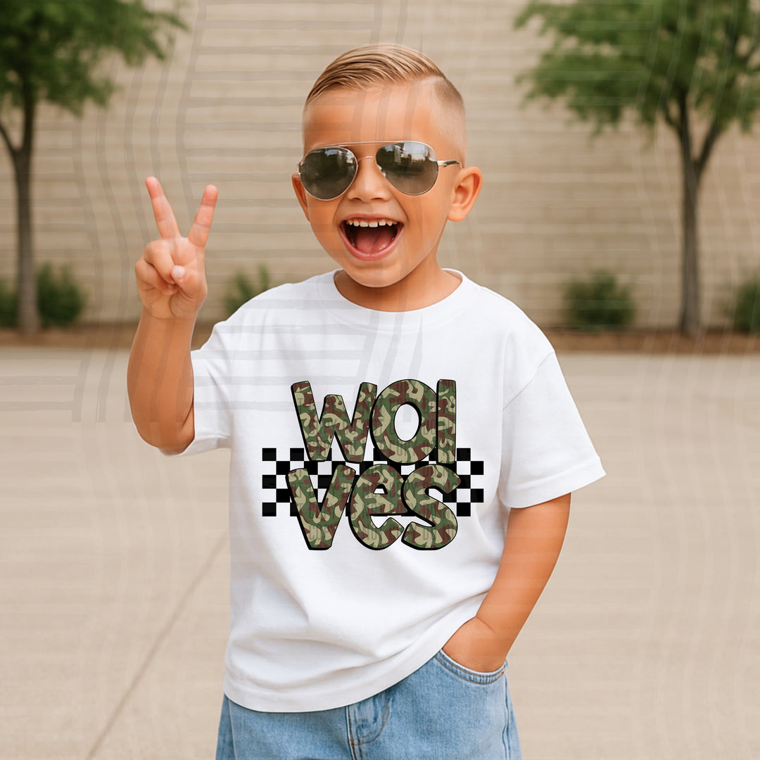 Camo DTF Print