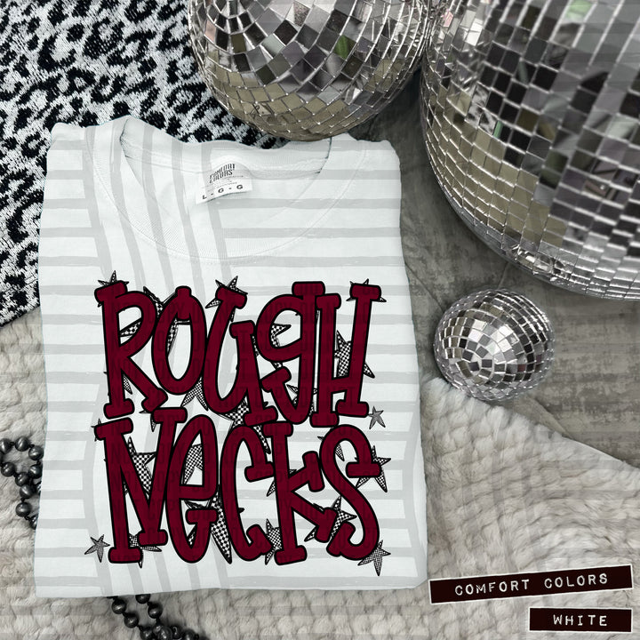 Maroon Staggered DTF Print