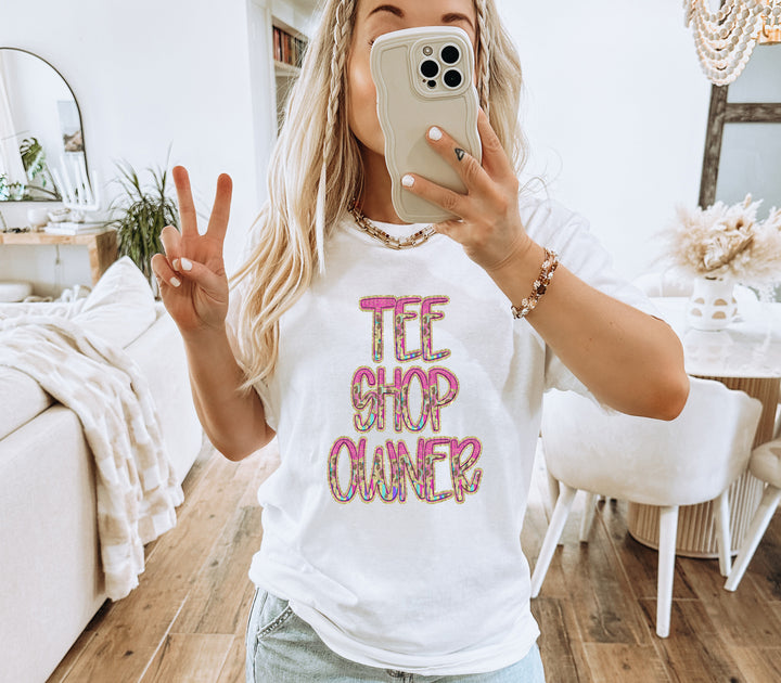 Preppy Leopard Occupations/Names DTF Print