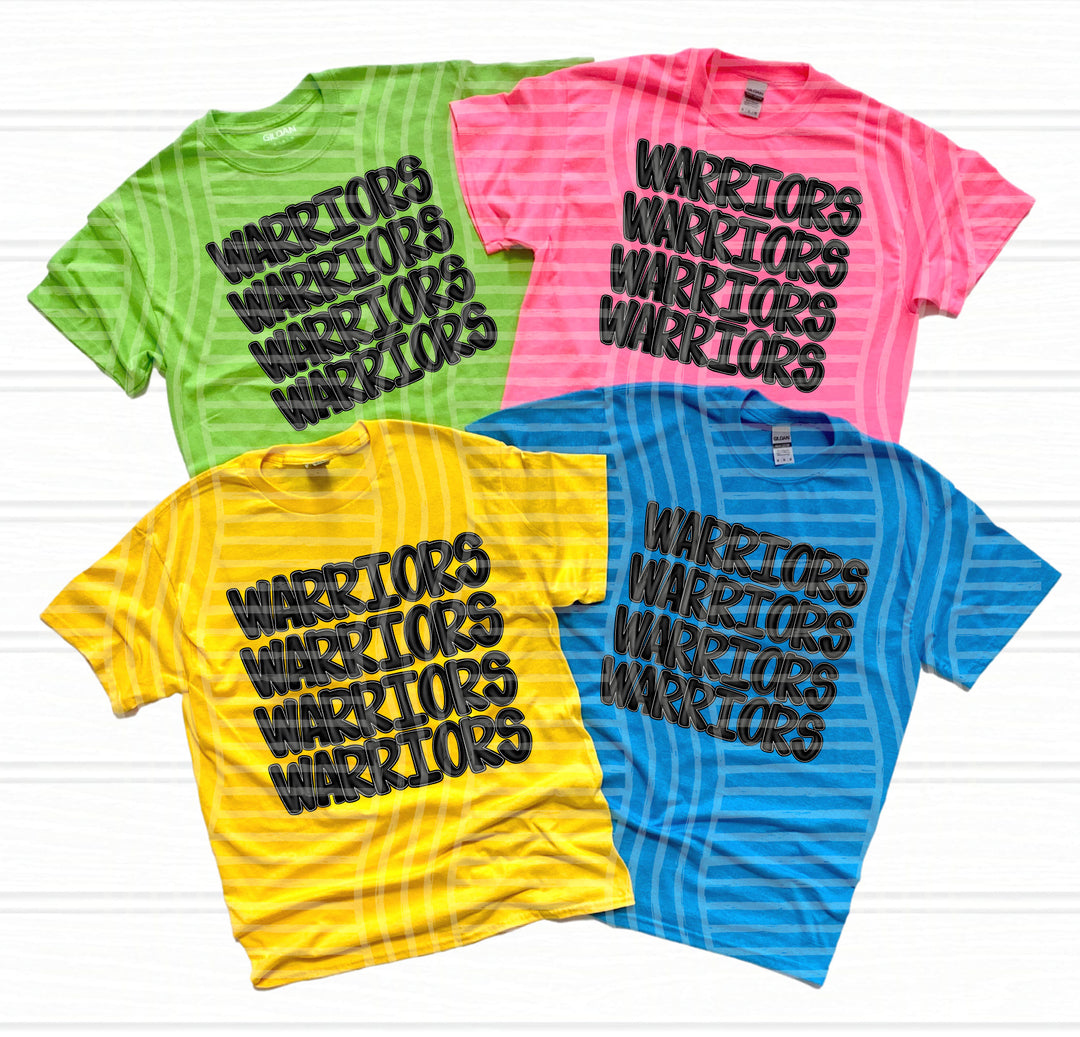 Black Stacked DTF Print