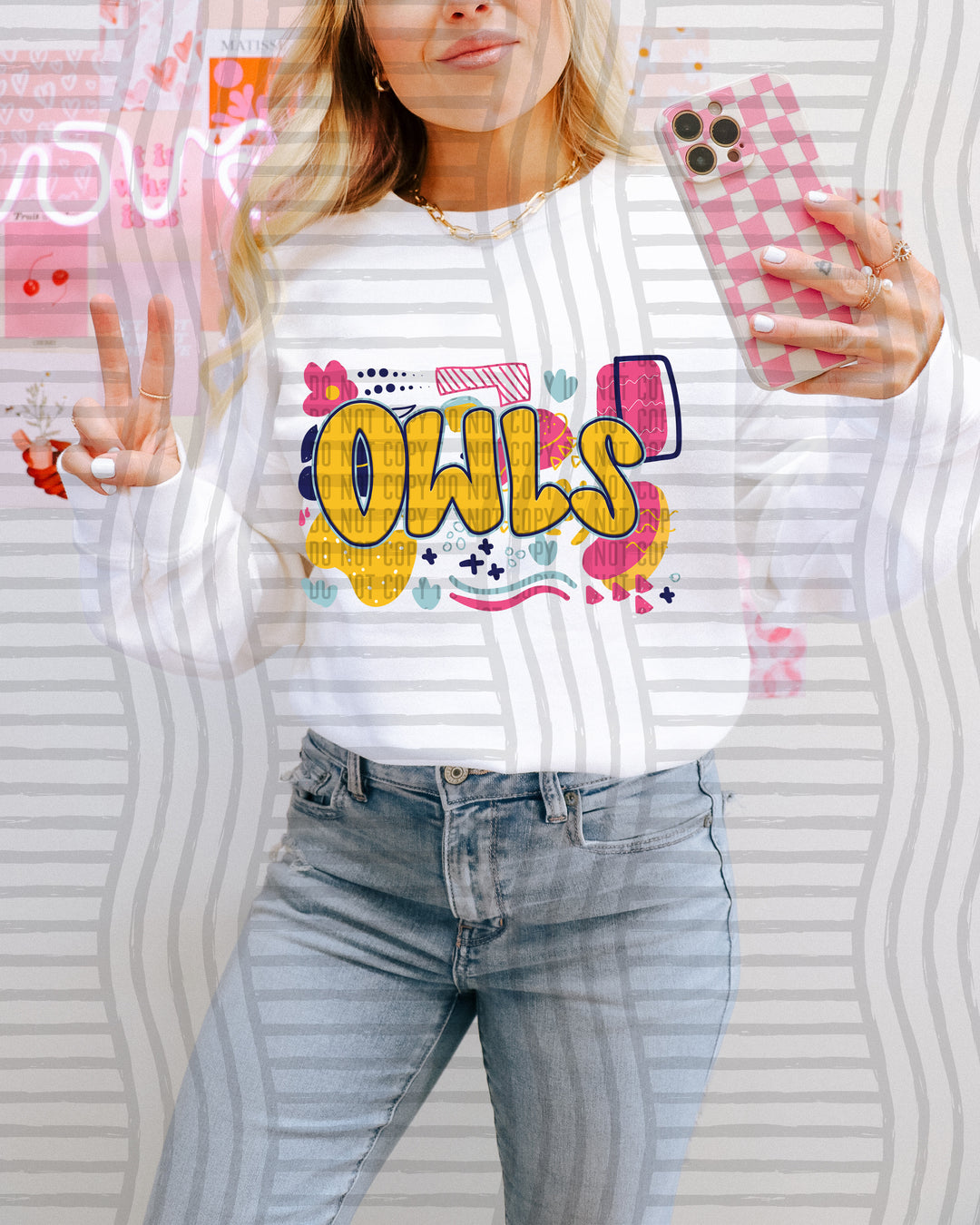 Groovy Mascots DTF Print