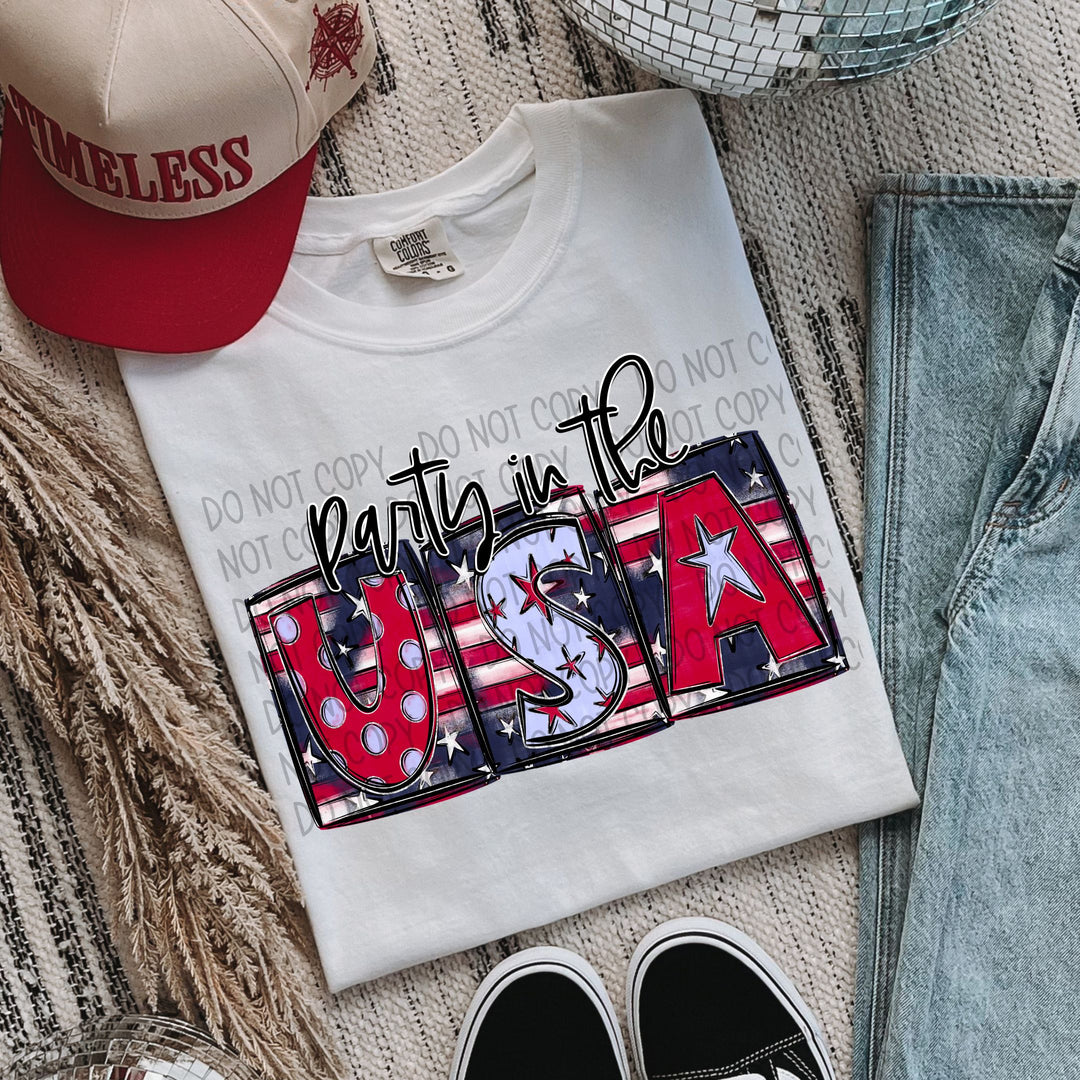 Party In The USA DTF Print