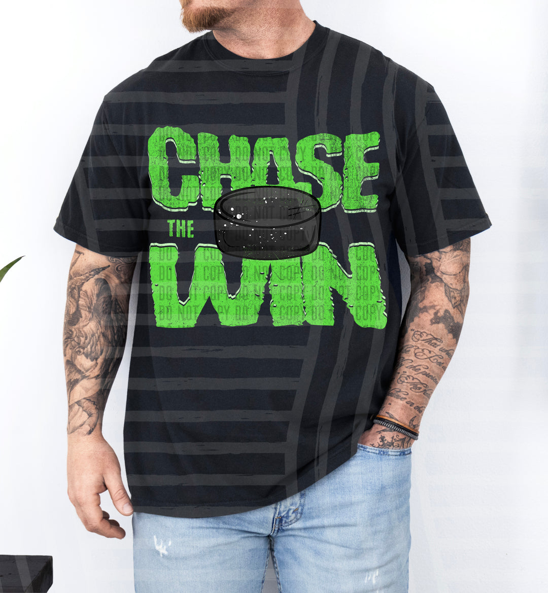 Chase The Win Hockey DTF Print