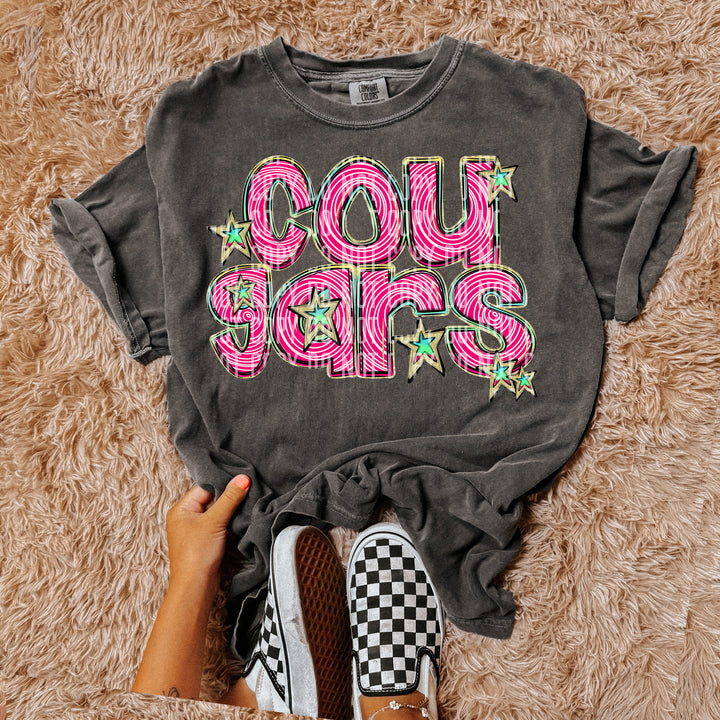 Pink Swirls DTF Print