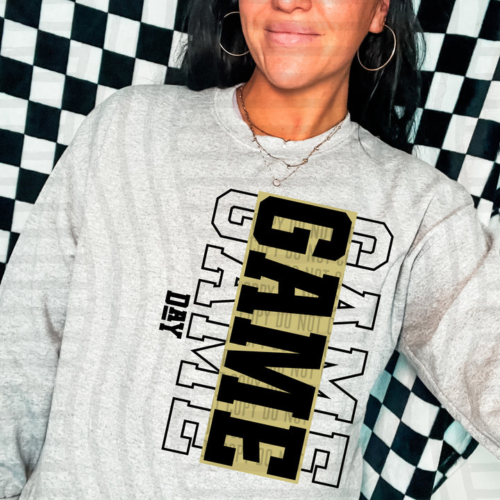 Game Day Stacked DTF Print