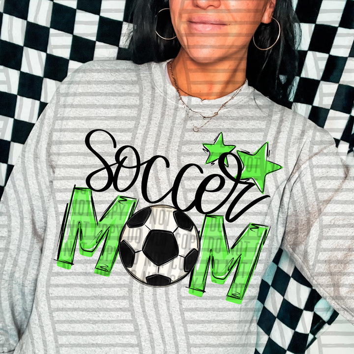 Sports Mom Soccer DTF Print