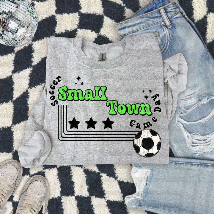 Small Town Soccer DTF Print