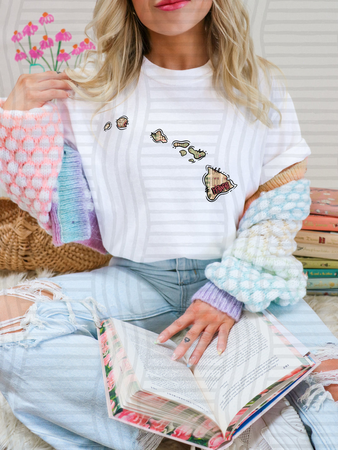 Butterfly Cottage States DTF Print