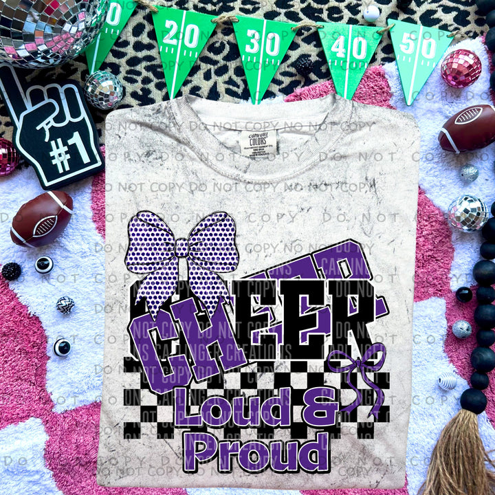 Loud And Proud Cheer DTF Print