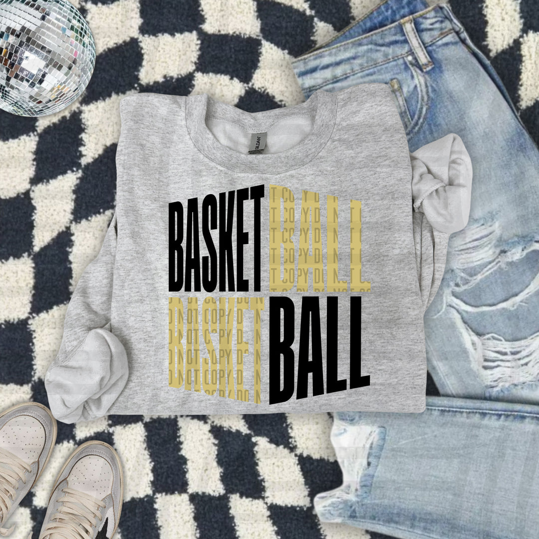 Basketball Word Art DTF Print