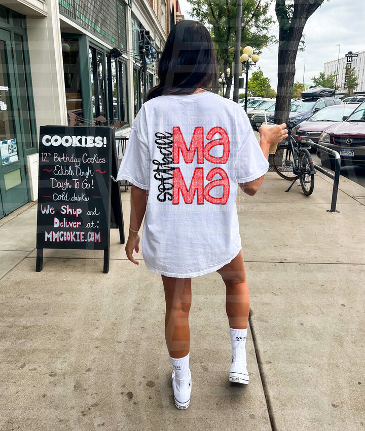Sports Mama Softball DTF Print